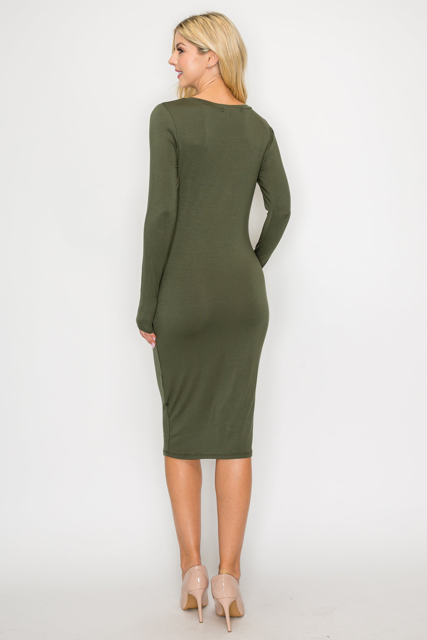 Venus Casual Crewneck Long Sleeve Dress