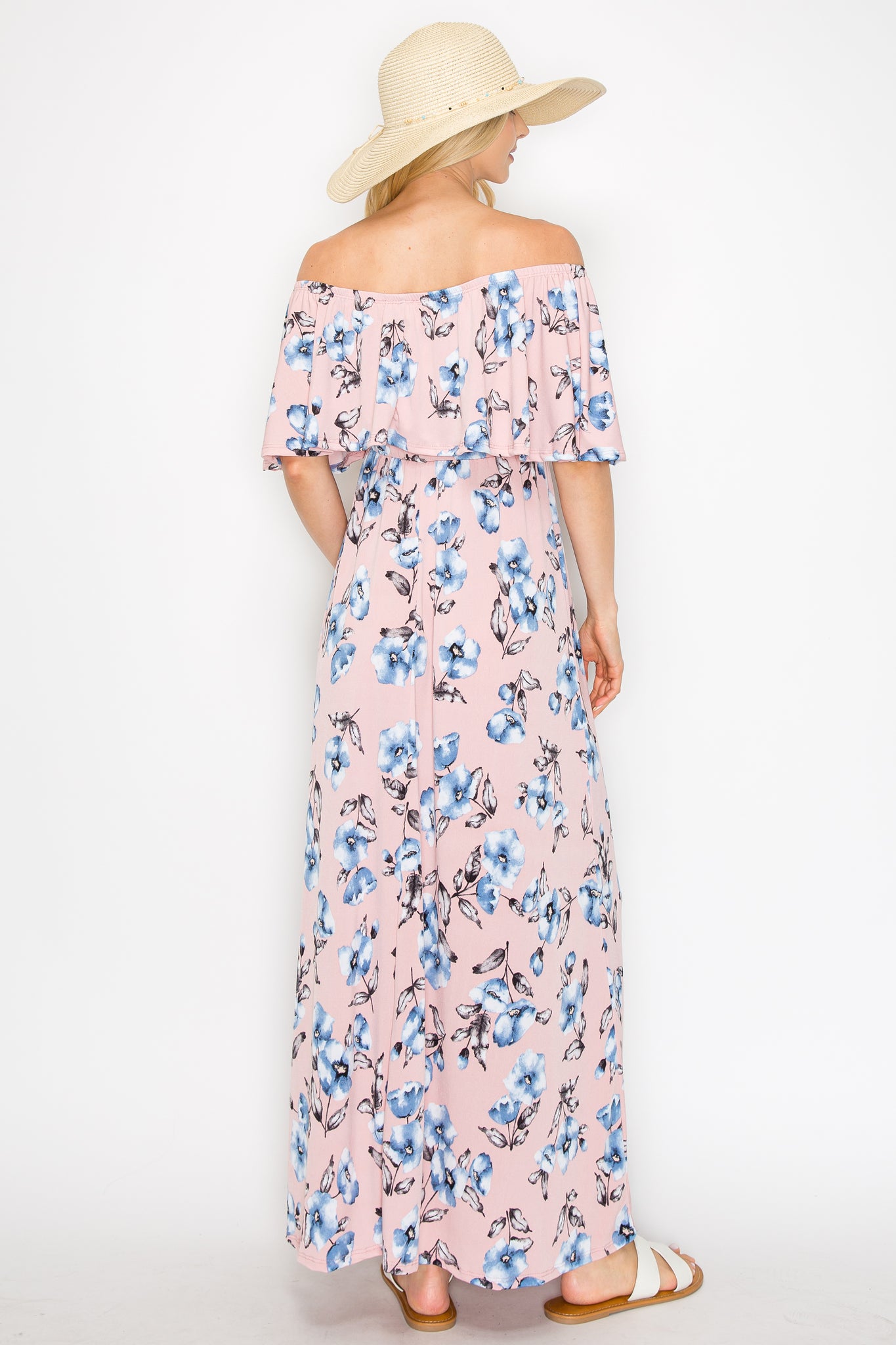 Laila Floral Off Shoulder Maxi Dress