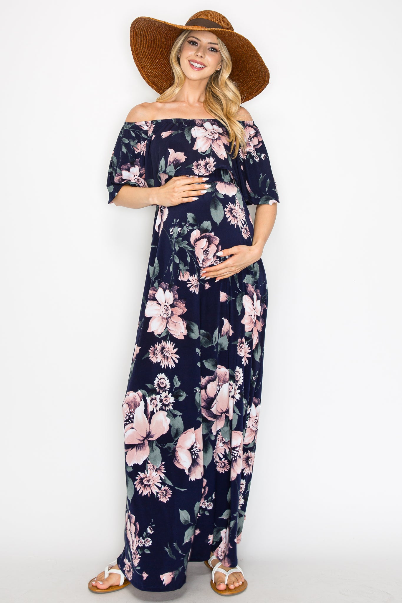 Maureen Floral Off Shoulder Maxi Dress