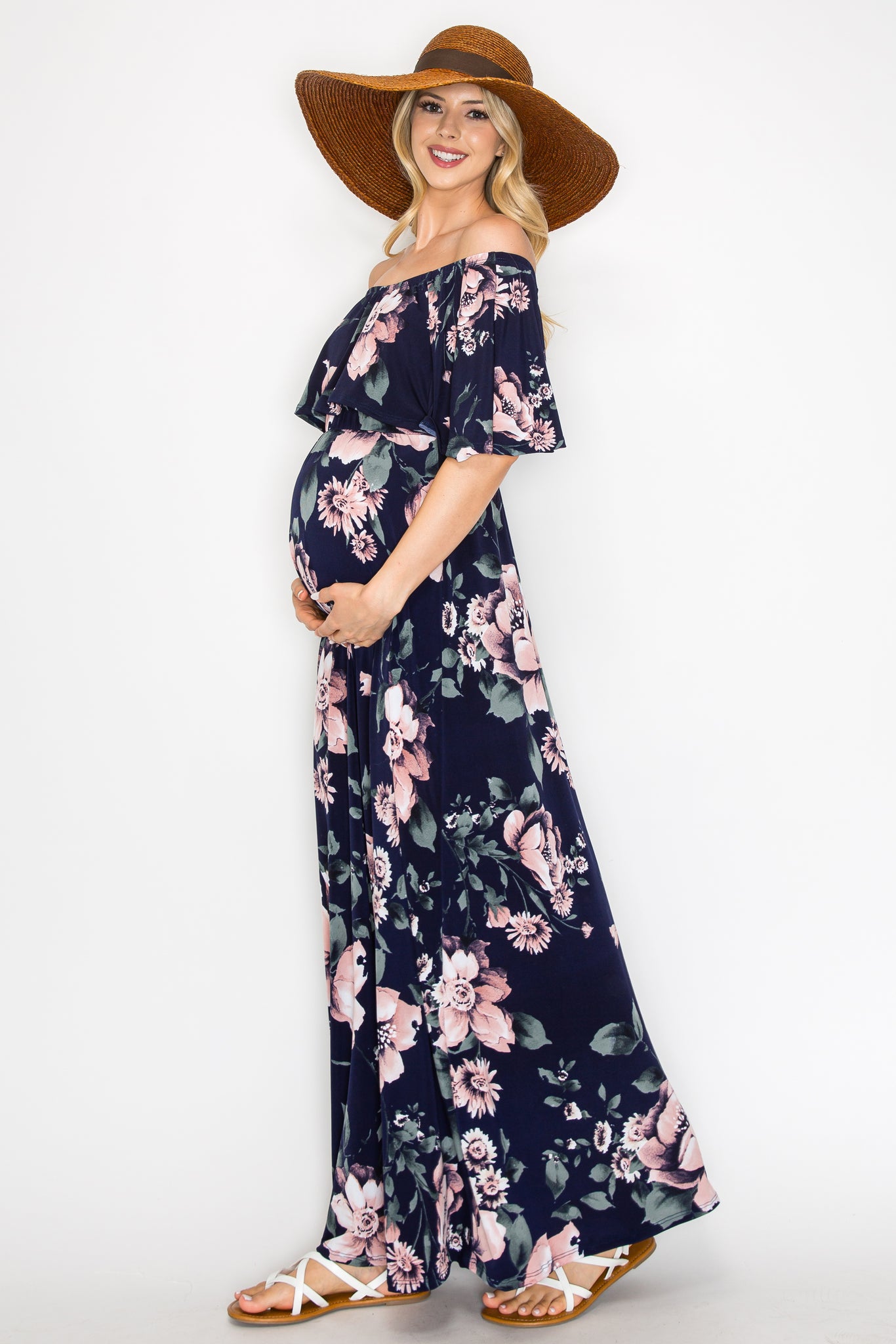 Maureen Floral Off Shoulder Maxi Dress