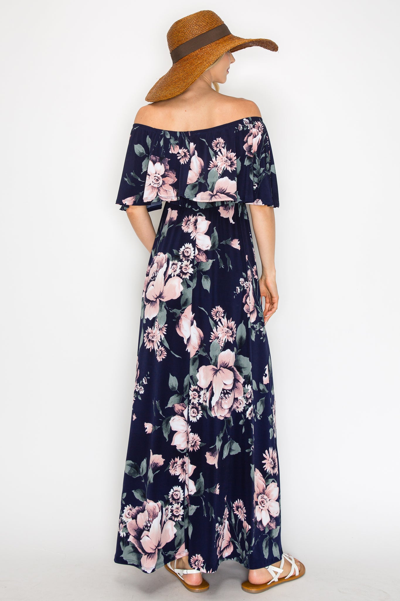 Maureen Floral Off Shoulder Maxi Dress