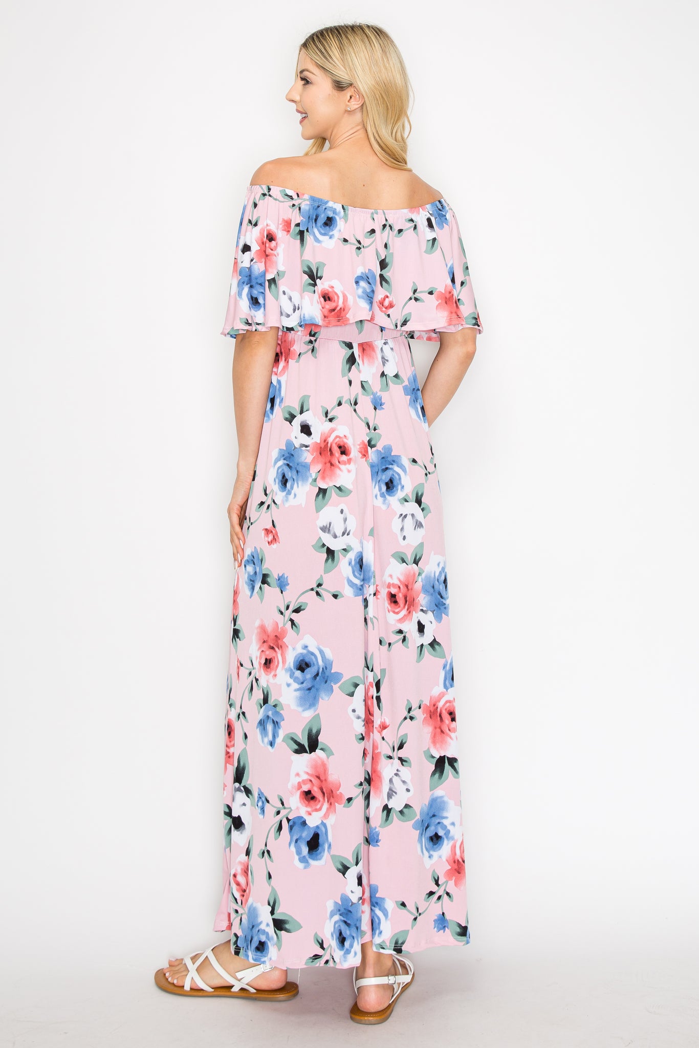 Allison Floral Off Shoulder Maxi Dress