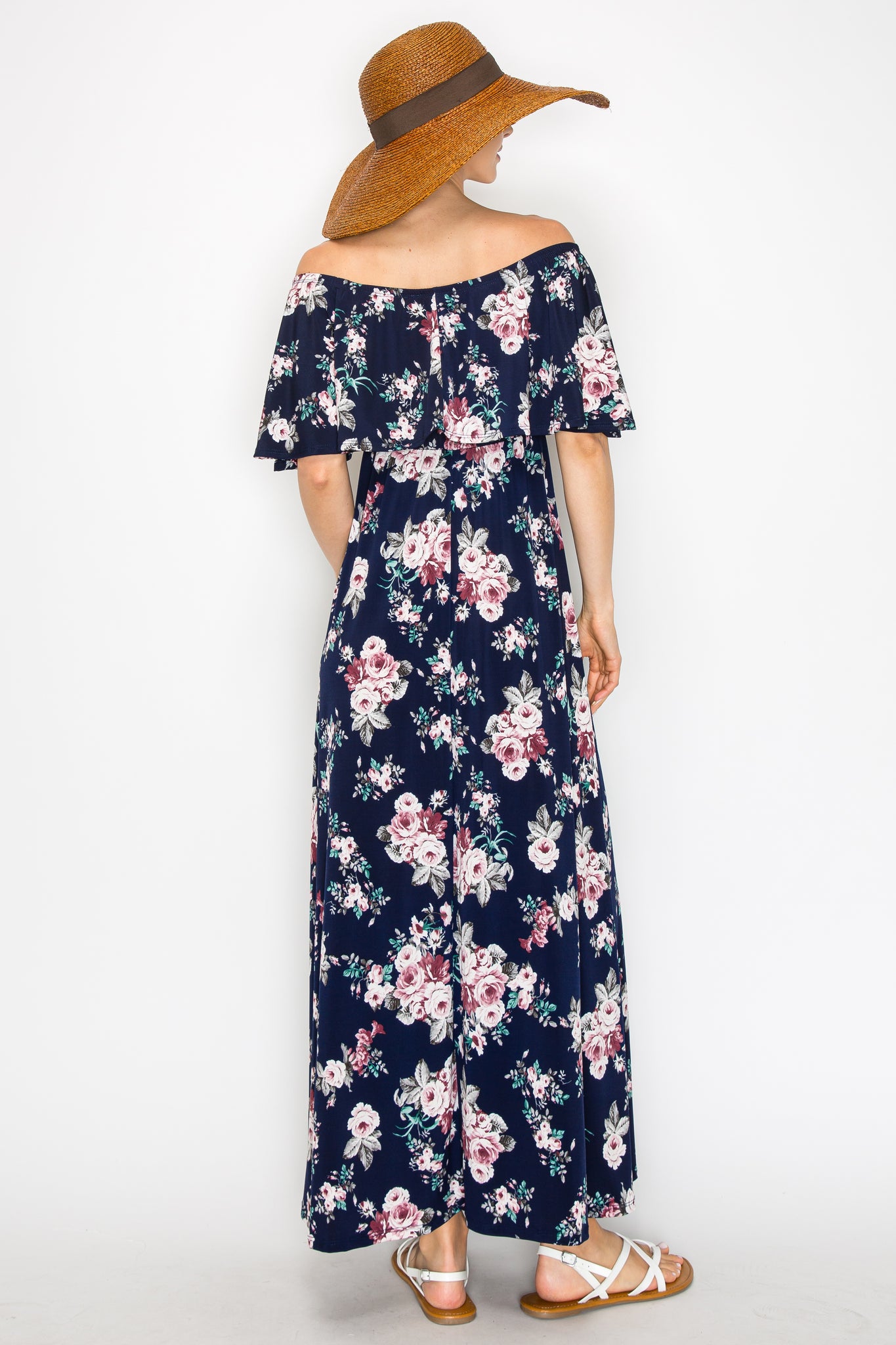 Monica Floral Off Shoulder Maxi Dress