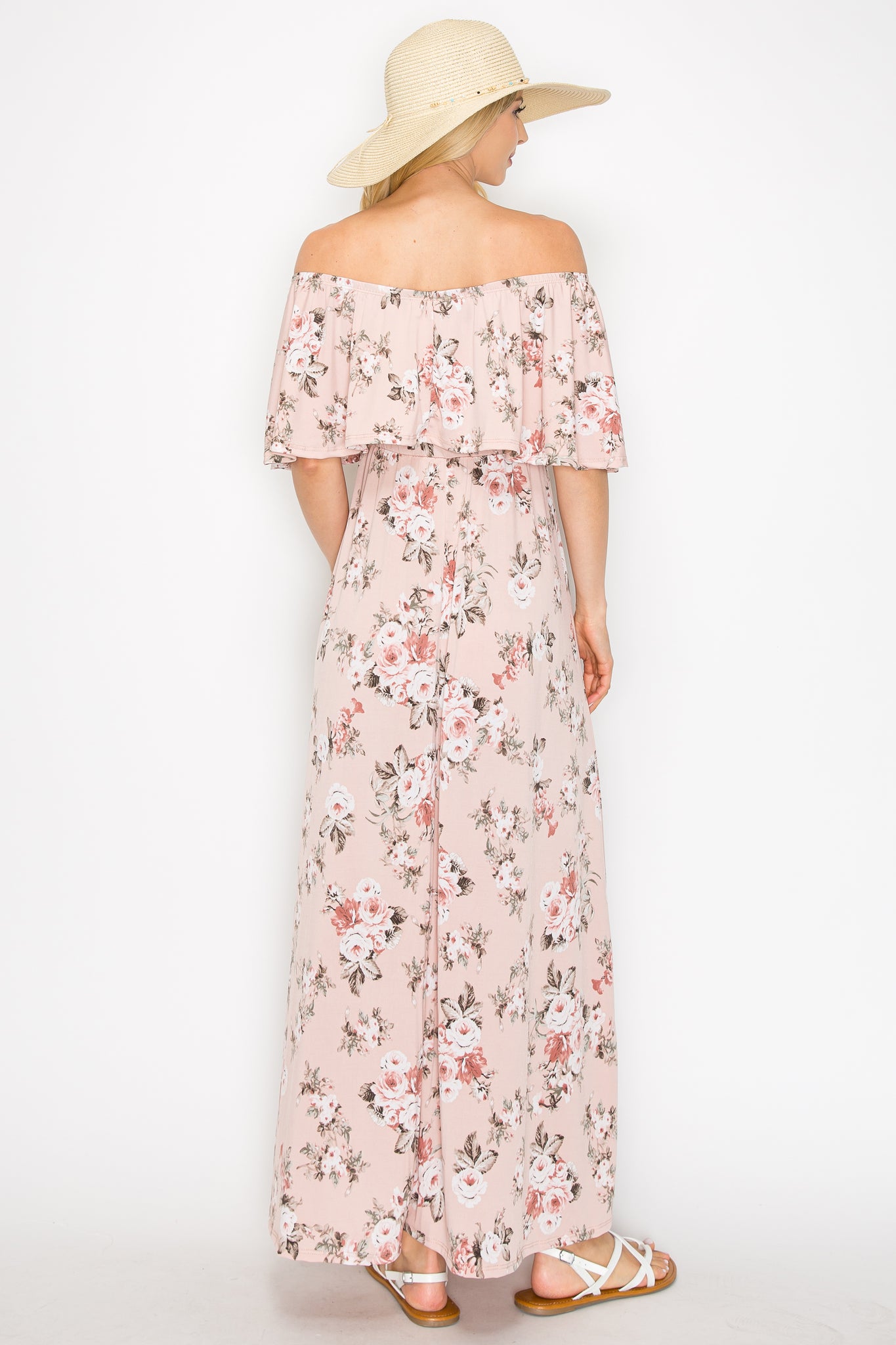 Monica Floral Off Shoulder Maxi Dress