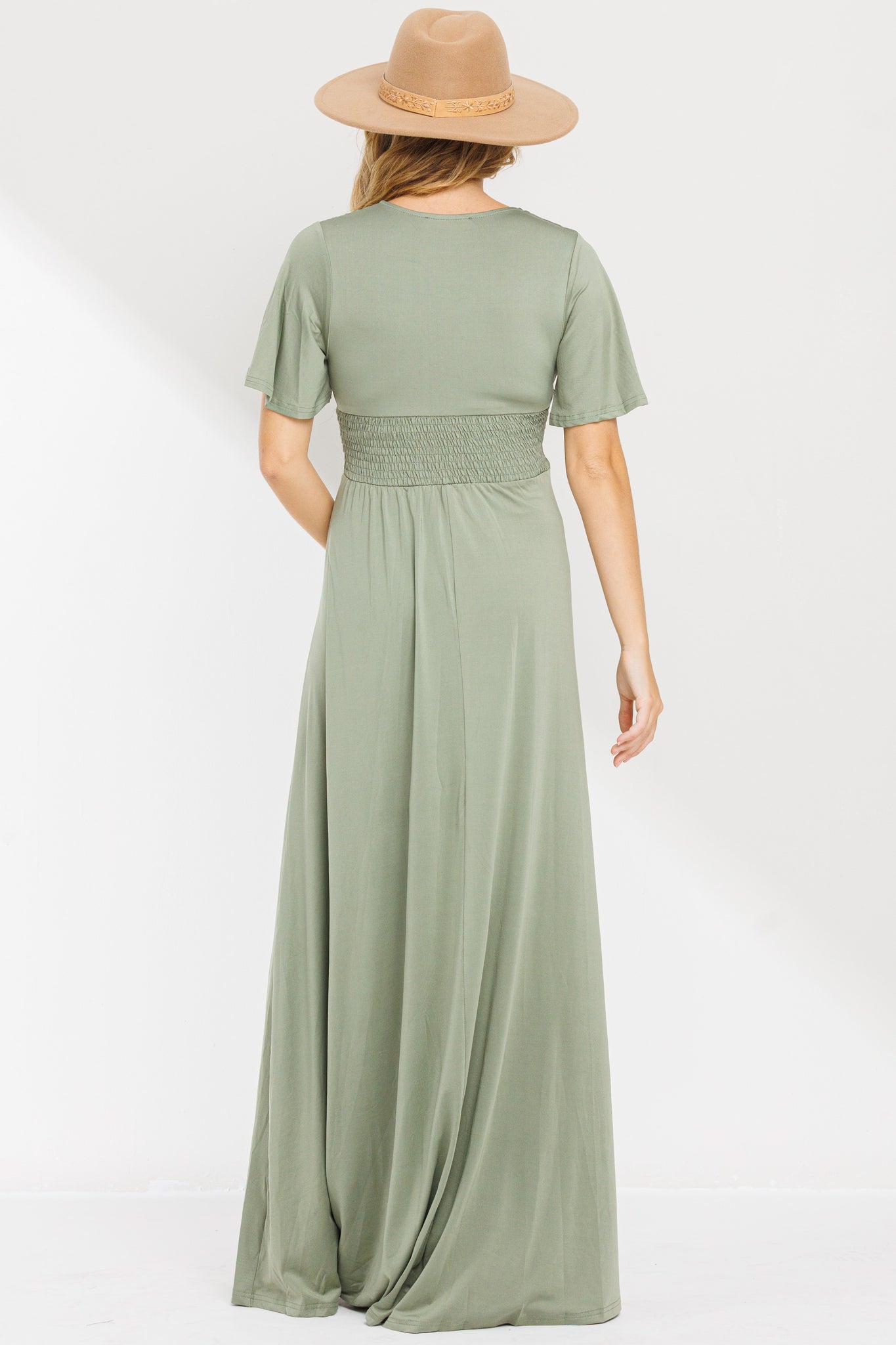 Reagan Venetian V Neck Maxi Dress