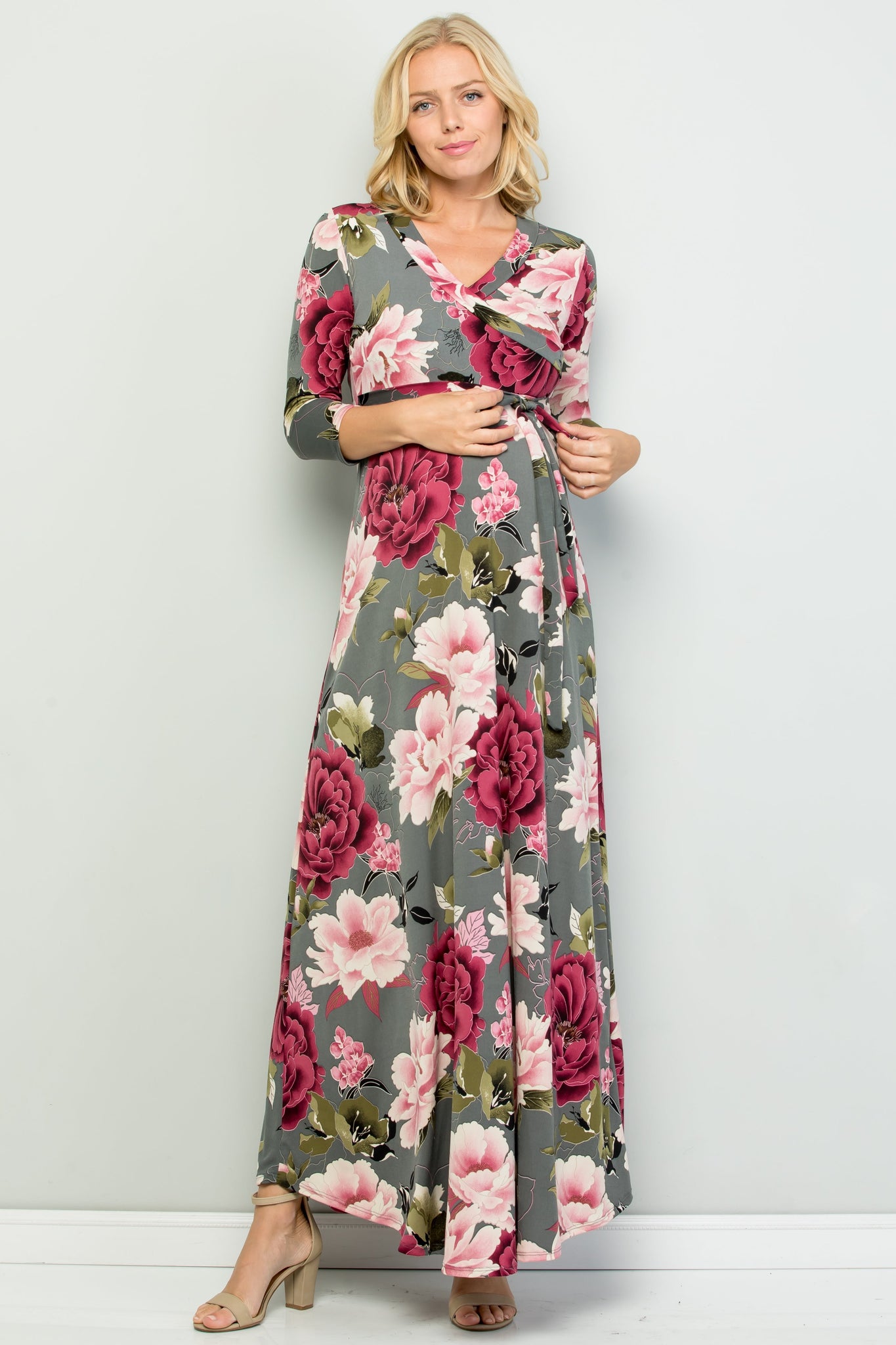 A Pea in the Pod Maternity Long-Sleeve Wrap Dress - Macy's  Long sleeve  wrap dress, Maternity wrap dress, Maternity dresses