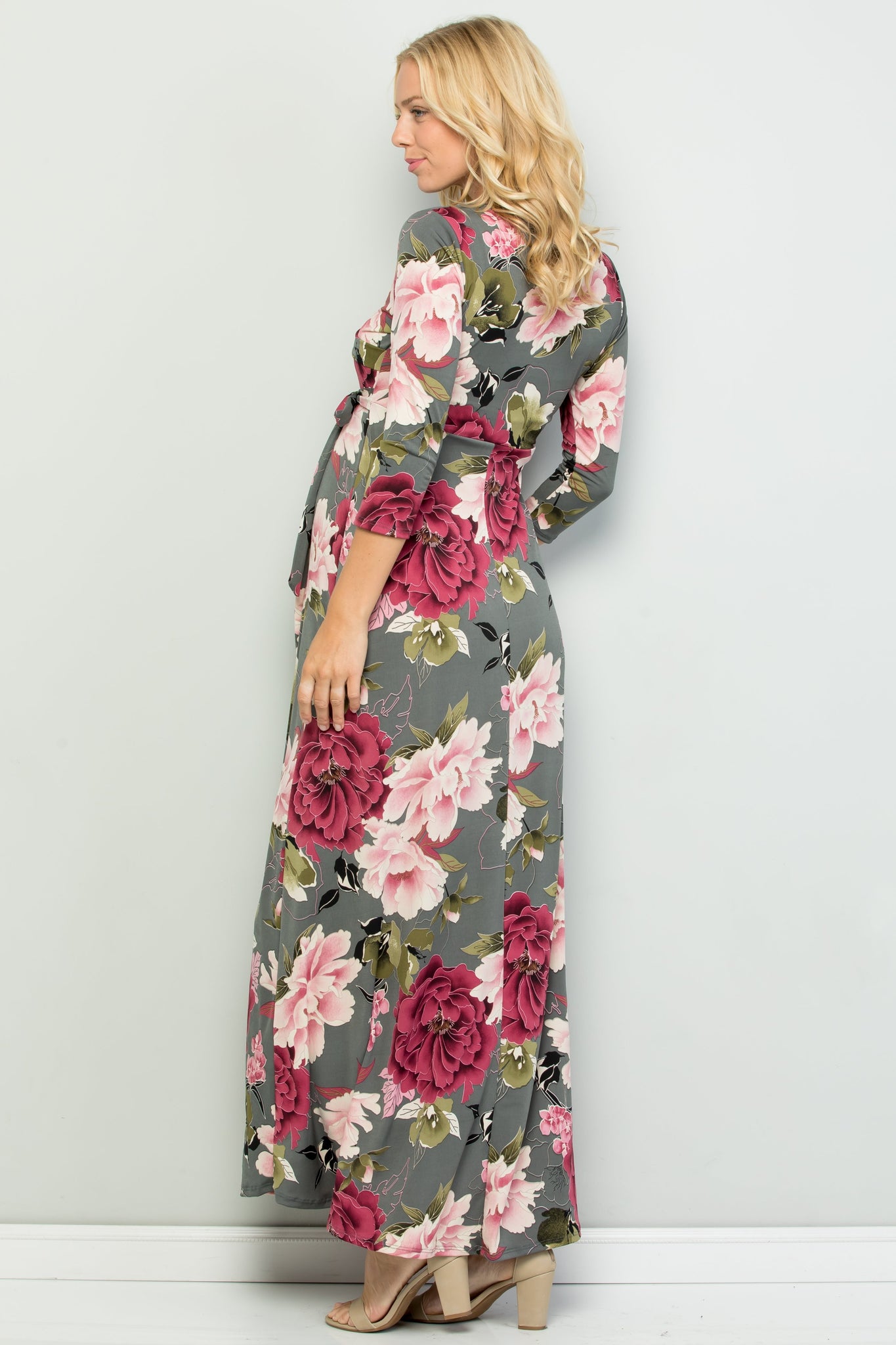 Kendall Floral Surplice Maxi Dress