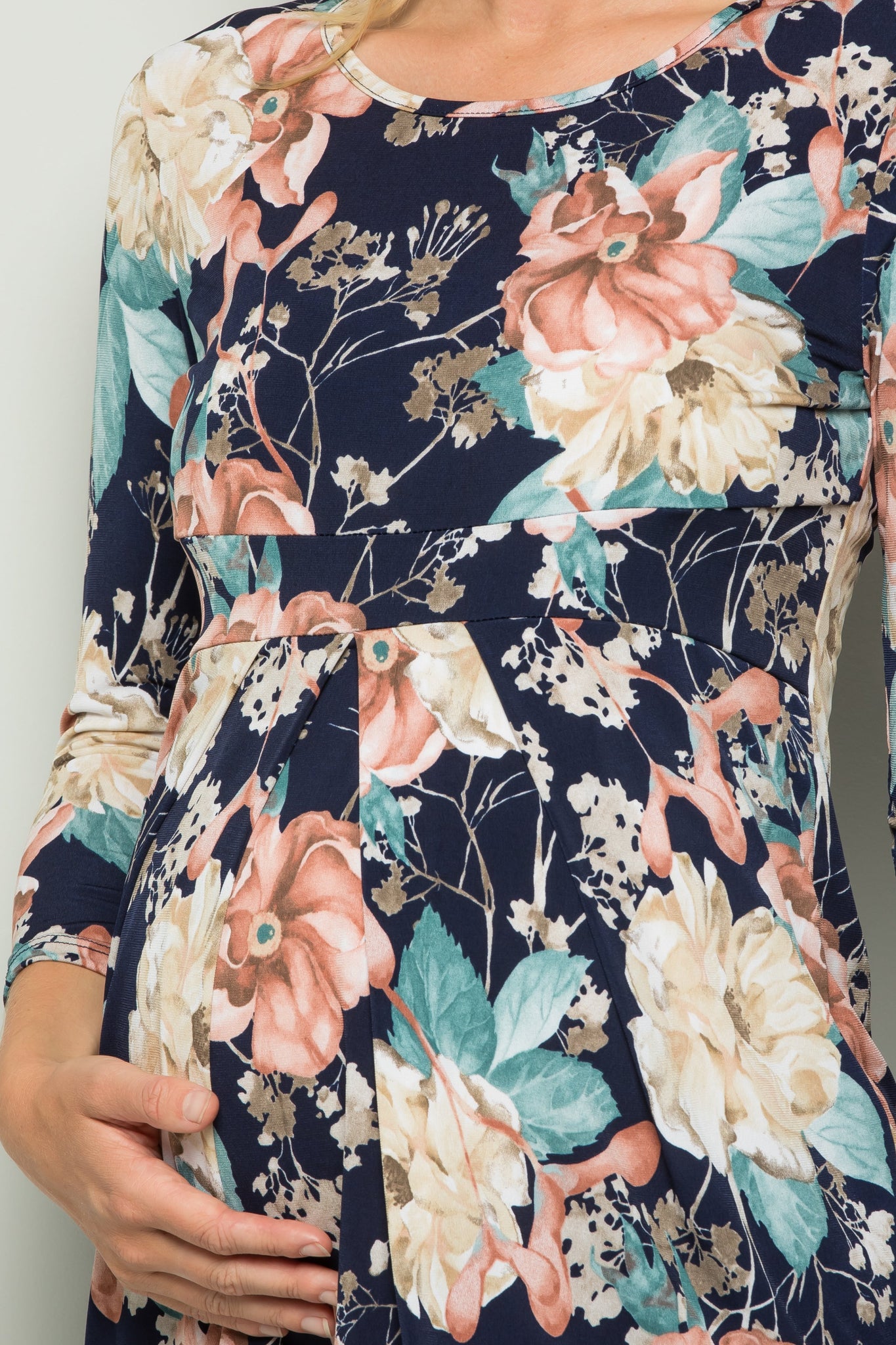 Gayle Floral Pleated Top