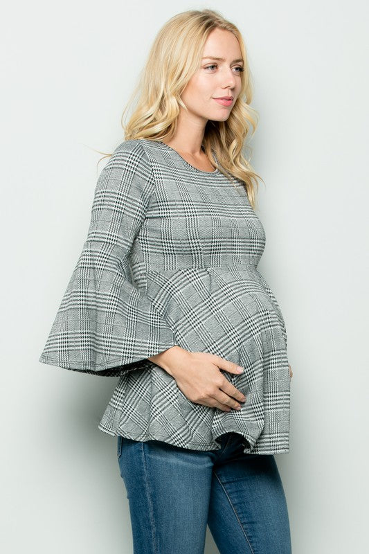 Kay Bell Sleeve Maternity Top