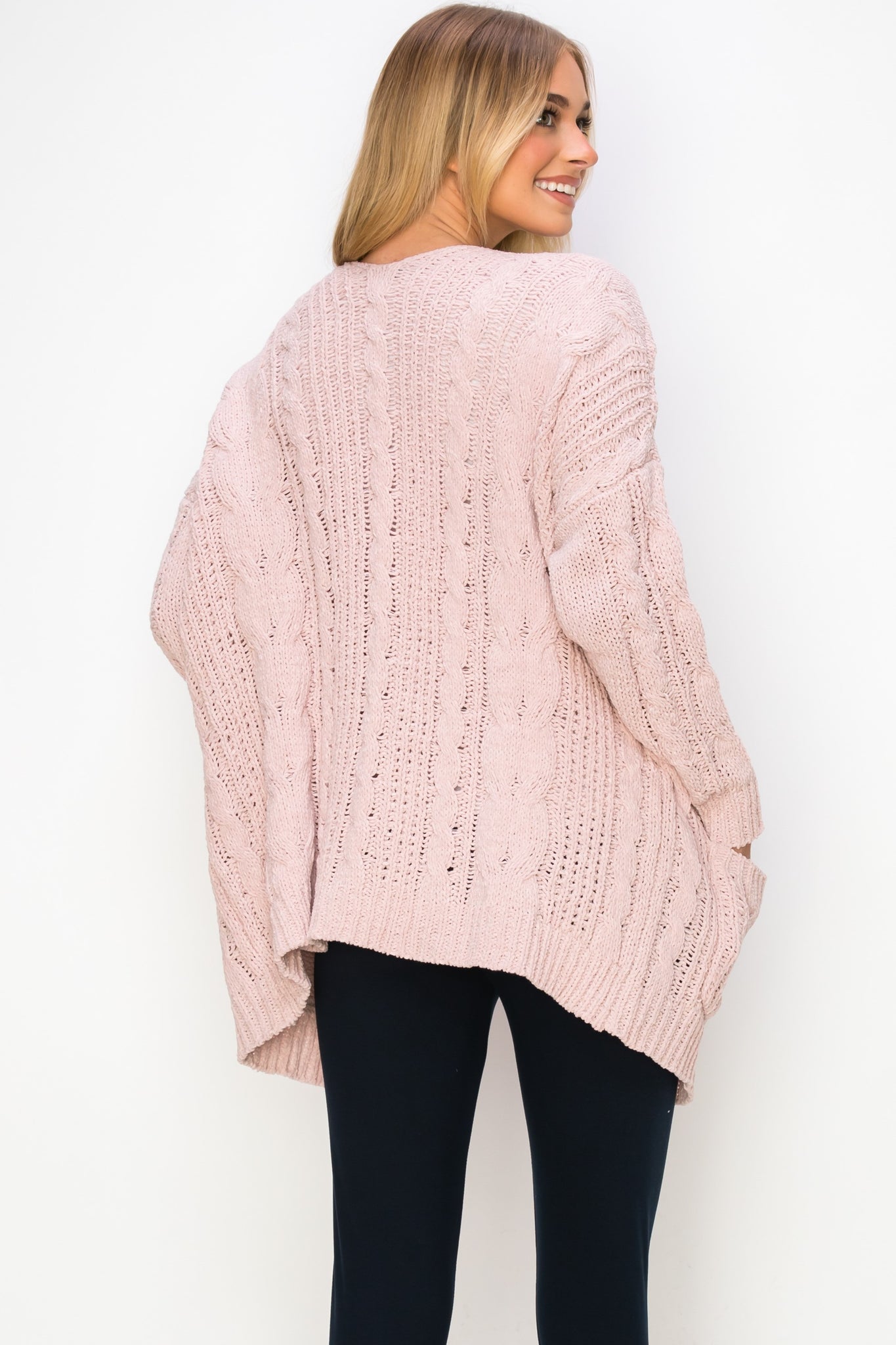 Zuri Crochet Knit Open Cardigan